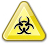 Icon depicting a biohazard symbol