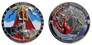 Challenge coin received by BGI safety officer