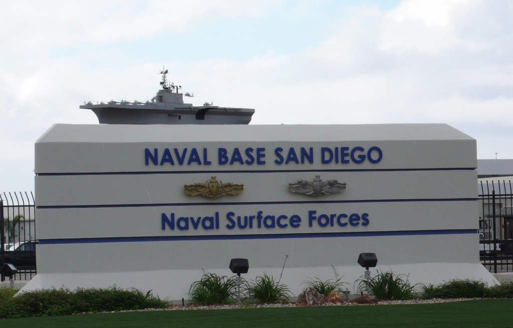Entrance to Navy Base San Diego (NBSD)